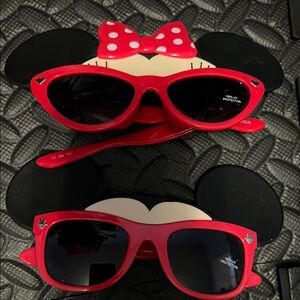 Disney Minnie Mouse and Mikey Kids Sunglasses - Red and Black